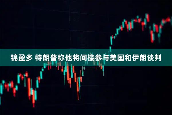 锦盈多 特朗普称他将间接参与美国和伊朗谈判