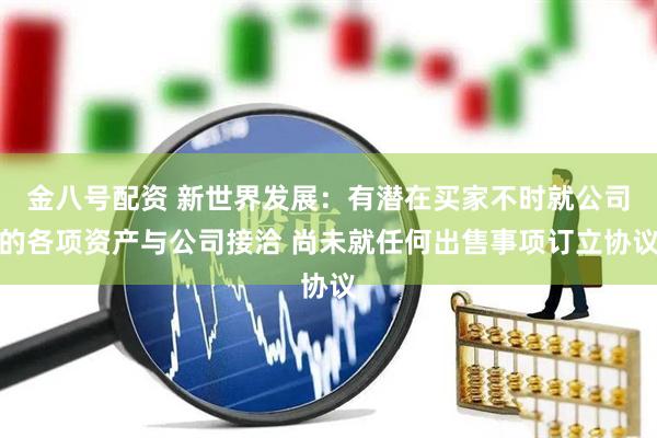 金八号配资 新世界发展：有潜在买家不时就公司的各项资产与公司接洽 尚未就任何出售事项订立协议